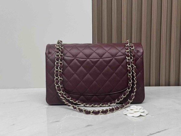 Chanel Classic Flap Jumbo Burgundy 30cm