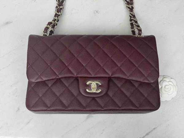 Chanel Classic Flap Jumbo Burgundy 30cm