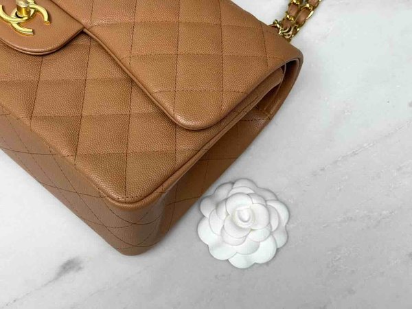 Chanel Classic Flap Jumbo Caramel 30cm