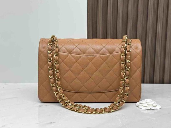 Chanel Classic Flap Jumbo Caramel 30cm