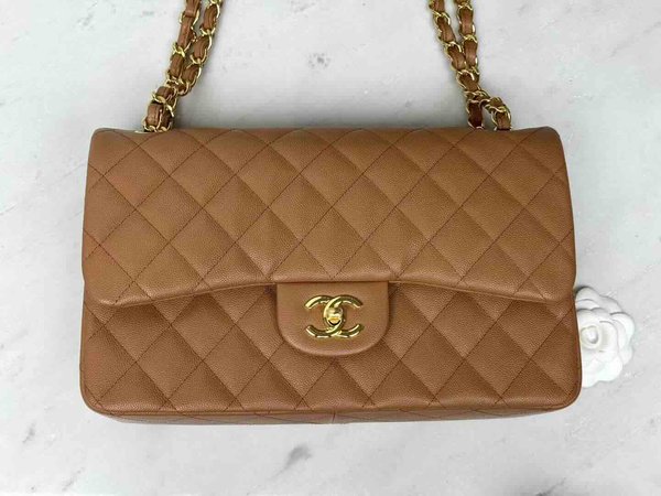 Chanel Classic Flap Jumbo Caramel 30cm