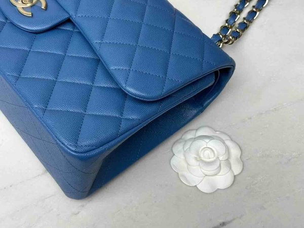 Chanel Classic Flap Jumbo Blue 30cm