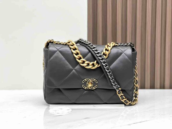 Chanel 19 Bag Dark Grey 30cm