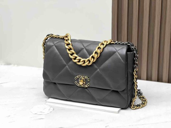 Chanel 19 Bag Dark Grey 30cm