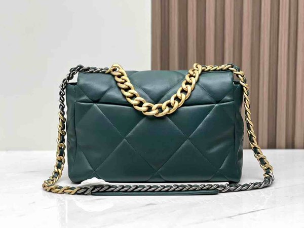 Chanel 19 Bag Dark Green 30cm