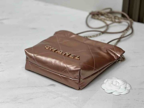 Chanel 23S Mini Chanel 22 Rose Gold