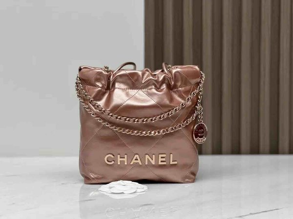 Chanel 23S Mini Chanel 22 Rose Gold