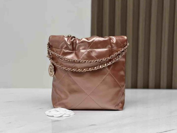 Chanel 23S Mini Chanel 22 Rose Gold