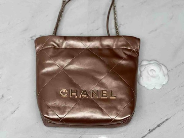 Chanel 23S Mini Chanel 22 Rose Gold