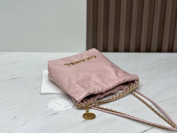 CHANEL 23S Mini 22 Bag – Baby Pink (20x19x6cm)