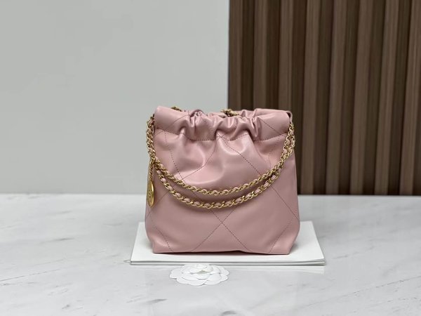 CHANEL 23S Mini 22 Bag – Baby Pink (20x19x6cm)
