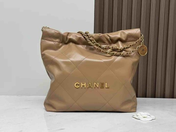 Chanel Chanel 22 Small Milk Tea 37cm
