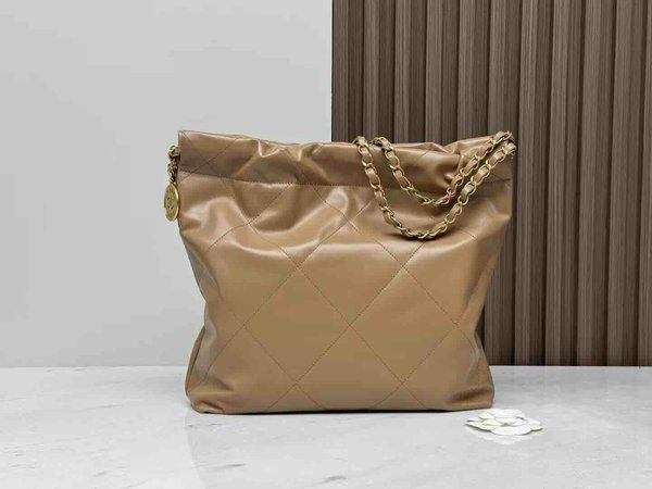 Chanel Chanel 22 Small Milk Tea 37cm