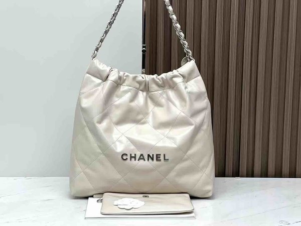 Chanel 23P Chanel 22 Cream Beige