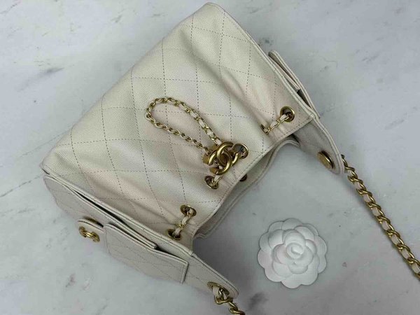 Chanel 26C Mini 25 Hobo Bag Beige 22cm