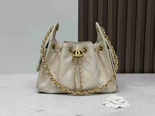 Chanel 26C Mini 25 Hobo Bag Beige 22cm