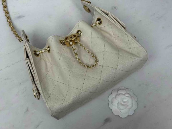 Chanel 26C Mini 25 Hobo Bag Beige 22cm