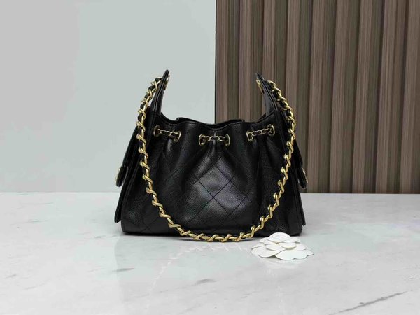 Chanel 26C Mini 25 Hobo Bag – Black  20 × 22 × 12.5 cm