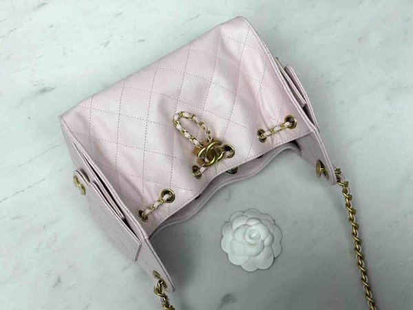 Chanel 26C Mini 25 Hobo Bag Pink 22cm