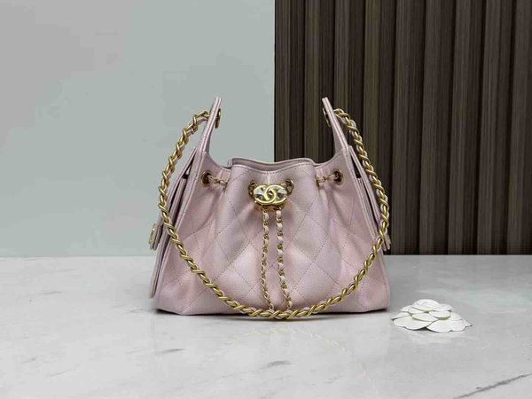 Chanel 26C Mini 25 Hobo Bag Pink 22cm