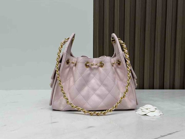 Chanel 26C Mini 25 Hobo Bag Pink 22cm