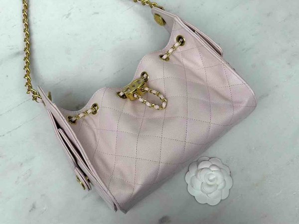 Chanel 26C Mini 25 Hobo Bag Pink 22cm