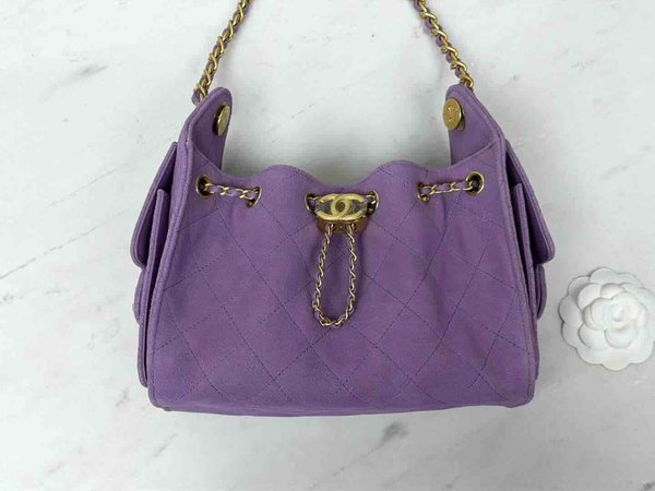 Chanel 26C Mini 25 Hobo Bag – Purple Size: 20 × 22 × 12.5 cm