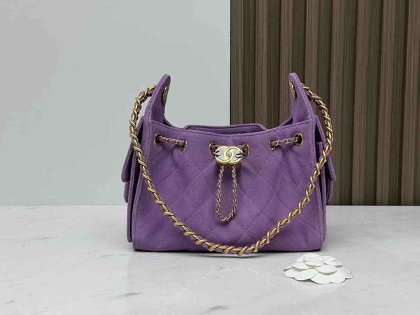 Chanel 26C Mini 25 Hobo Bag – Purple Size: 20 × 22 × 12.5 cm