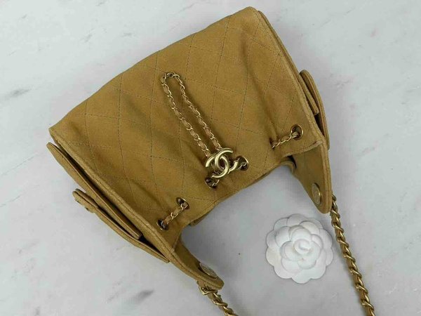 Chanel 26C Mini 25 Hobo Bag Yellow 22cm