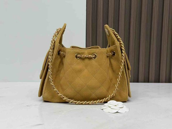 Chanel 26C Mini 25 Hobo Bag Yellow 22cm