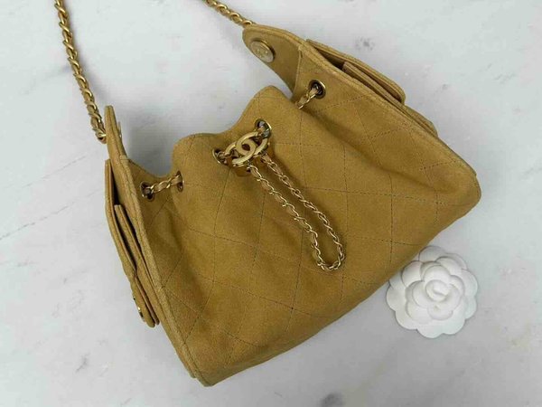 Chanel 26C Mini 25 Hobo Bag Yellow 22cm