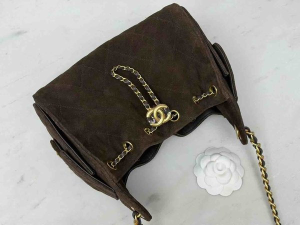 Chanel 26C Mini 25 Hobo Bag – Coffee Size: 20 × 22 × 12.5 cm