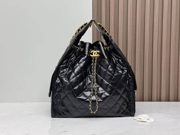 CHANEL 25C Medium Hobo Bag – Black (40x30x15cm)