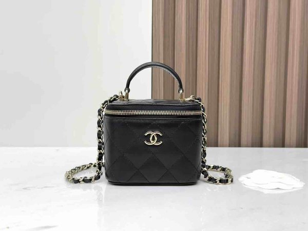 Chanel Square Mini Box Bag 12cm – Black (23A)