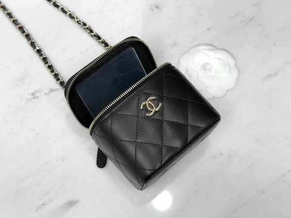 Chanel Square Mini Box Bag 12cm – Black (23A)