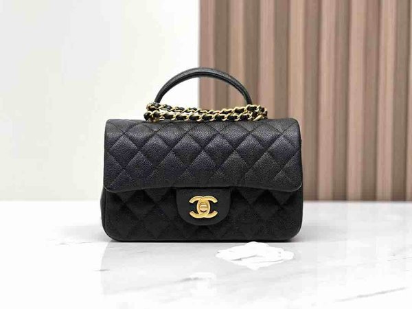Chanel Classic Flap Mini Handle 20cm – Black / Caviar