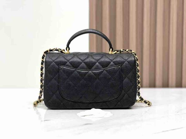 Chanel Classic Flap Mini Handle 20cm – Black / Caviar