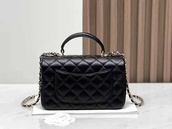 CHANEL CF Dami Mini Handle Bag – Classic Black (20cm)