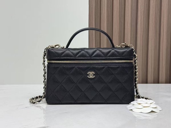 CHANEL 25P LP Mini Box Bag – Classic Black ((19.5cm)