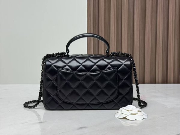 CHANEL 24A Classic Flap Mini Handle – So Black Edition