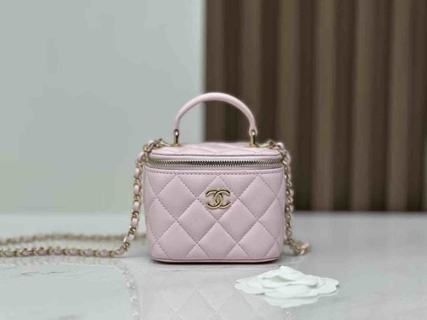 Chanel 22P Handle Mini Flap Box – Sakura Pink Size: 17 cm