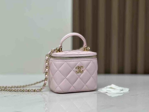 Chanel 22P Handle Mini Flap Box – Sakura Pink Size: 17 cm