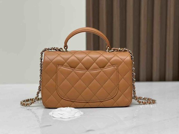 Chanel Classic Flap Mini Handle 20cm – Caramel