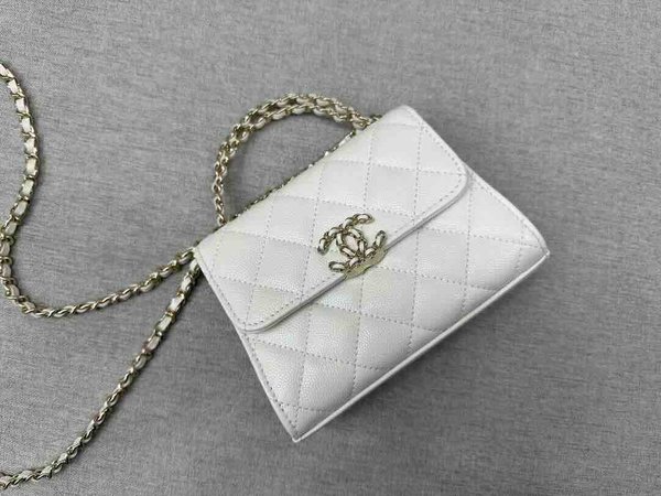 Chanel Kelly Chain Clutch Caviar GHW 14.5cm