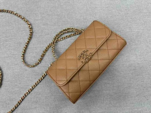 Chanel Kelly Chain Clutch Caviar GHW 18cm