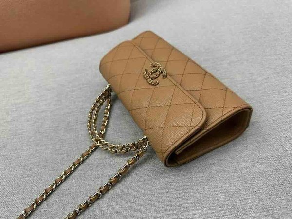 Chanel Kelly Chain Clutch Caviar GHW 18cm