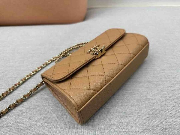 Chanel Kelly Chain Clutch Caviar GHW 18cm