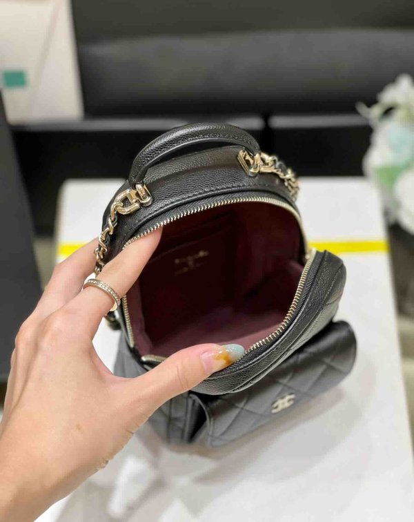 Chanel 24C Mini Backpack Grained Calfski 18cm