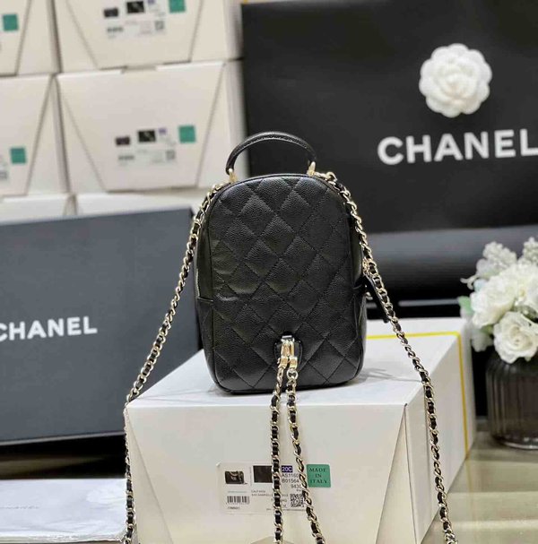 Chanel 24C Mini Backpack Grained Calfski 18cm