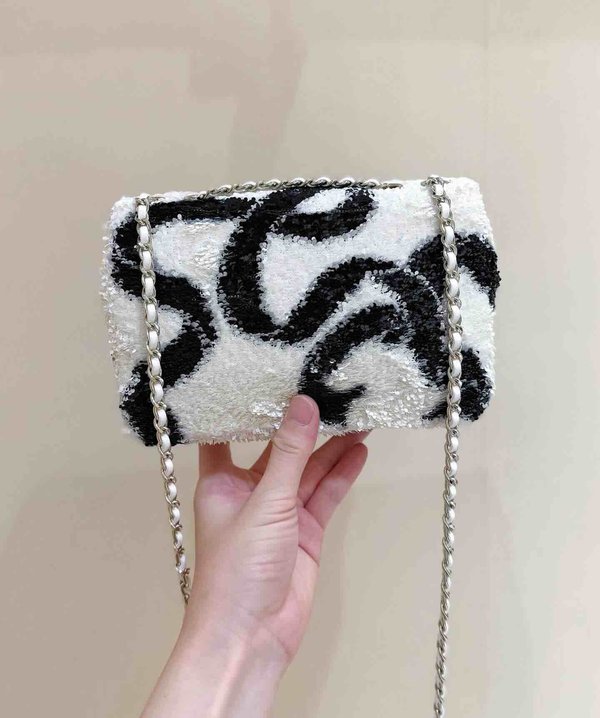 Chanel 25K Sequin Large Mini Flap Bag 20cm
